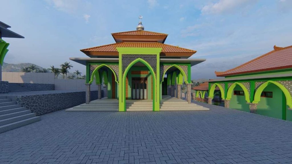 desain masjid di pondok pesantren al bahjah sumedang
