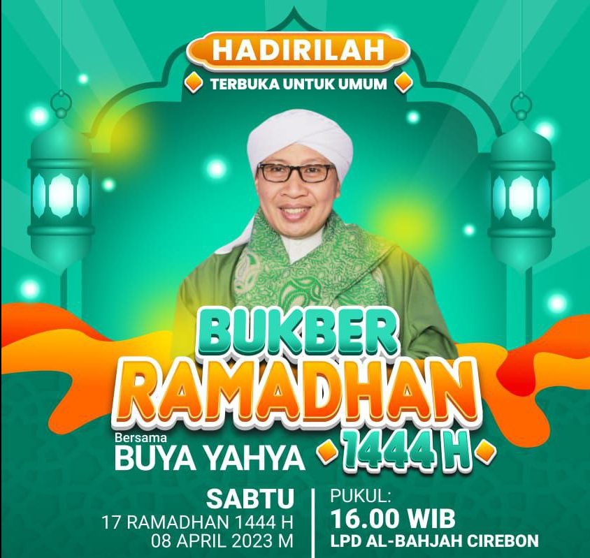 buka puasa bersama buya yahya di lpd al bahjah, april 2023